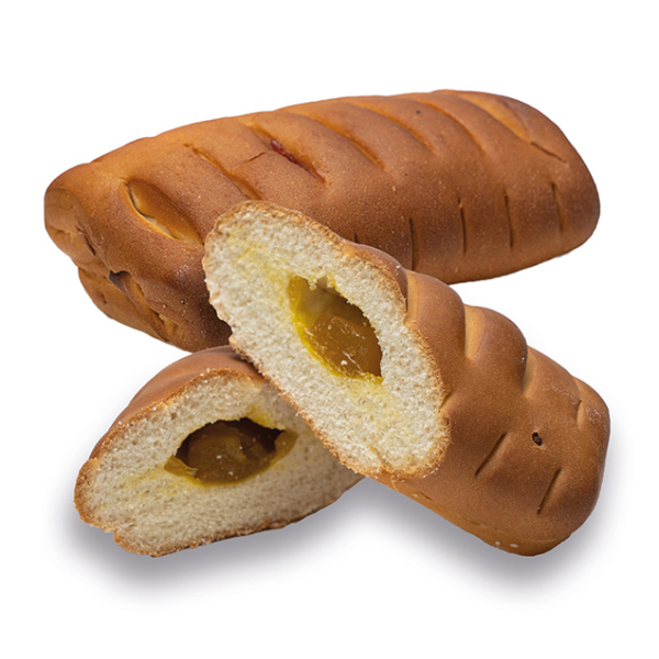 Өрнекті тоқаш өрікпен / Булочка с курагой узорная