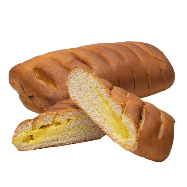 Өрнекті тоқаш бананмен / Булочка с бананом узорная