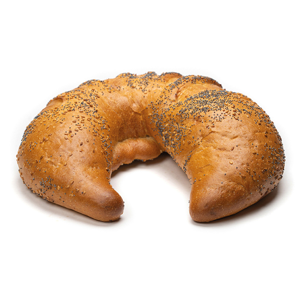 Көкнәр тұқымы мен күнжіт калач наны / Калач с маком и кунжутом