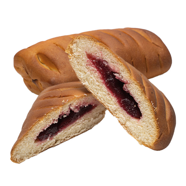 Өрнекті тоқаш шиемен / Булочка с вишней узорная